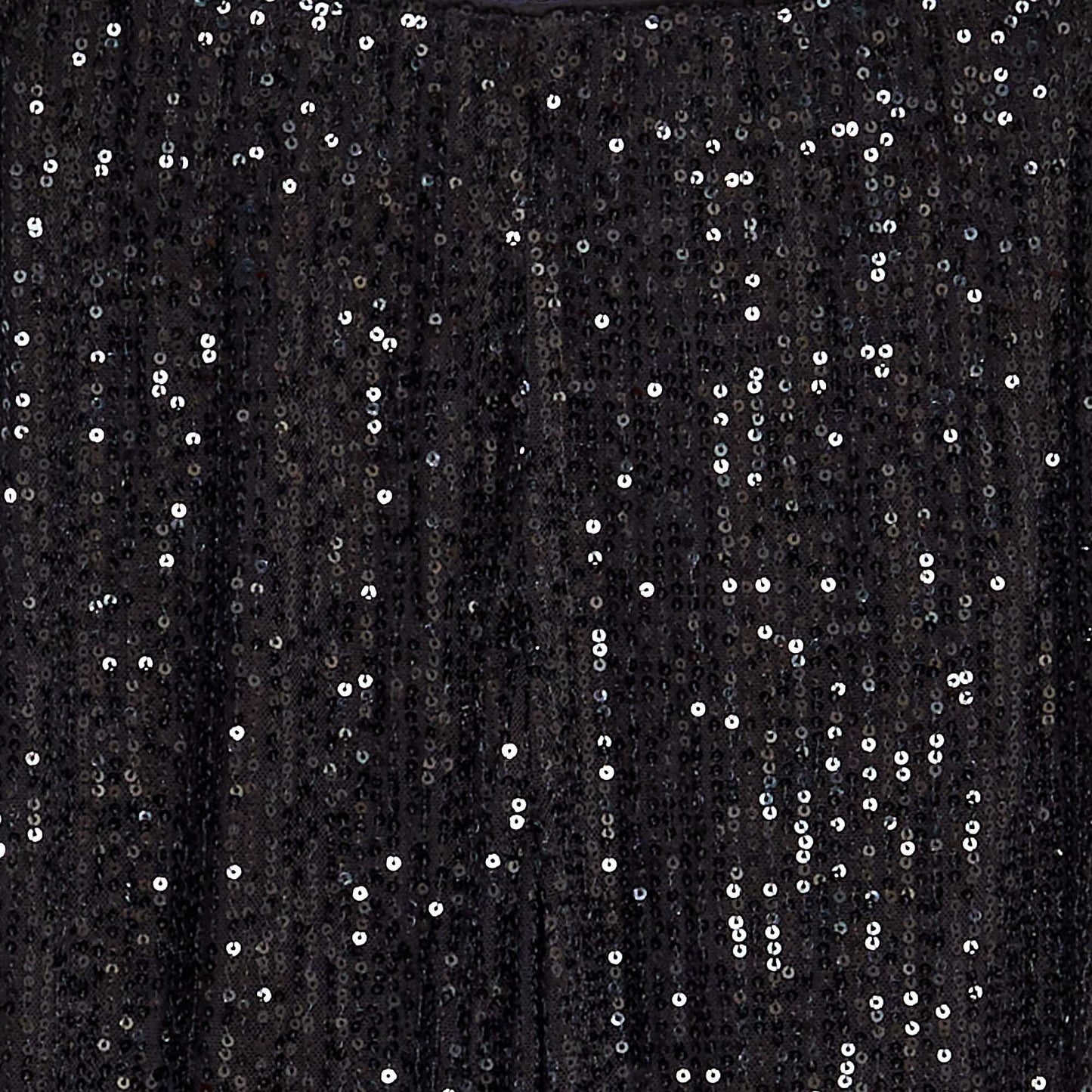 Pantalon droit à sequins noir