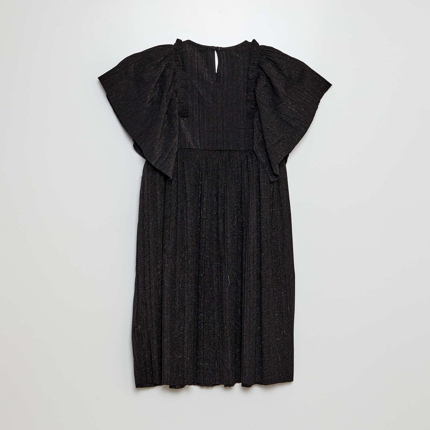 Robe plissée et pailletée noir