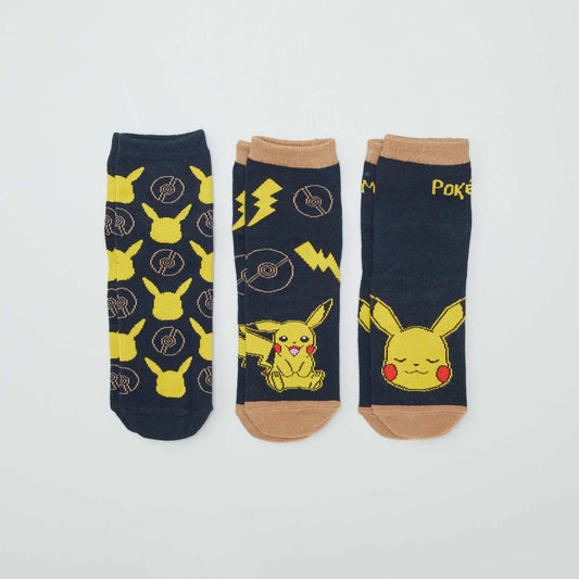 Chaussettes 'Pokémon' - Lot de 3 BLEU