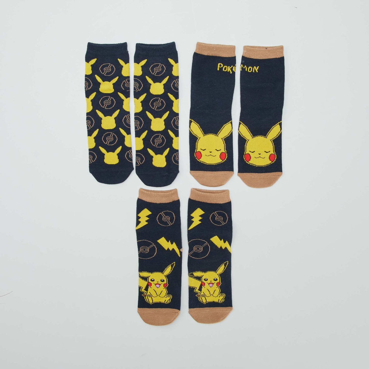 Chaussettes 'Pokémon' - Lot de 3 BLEU