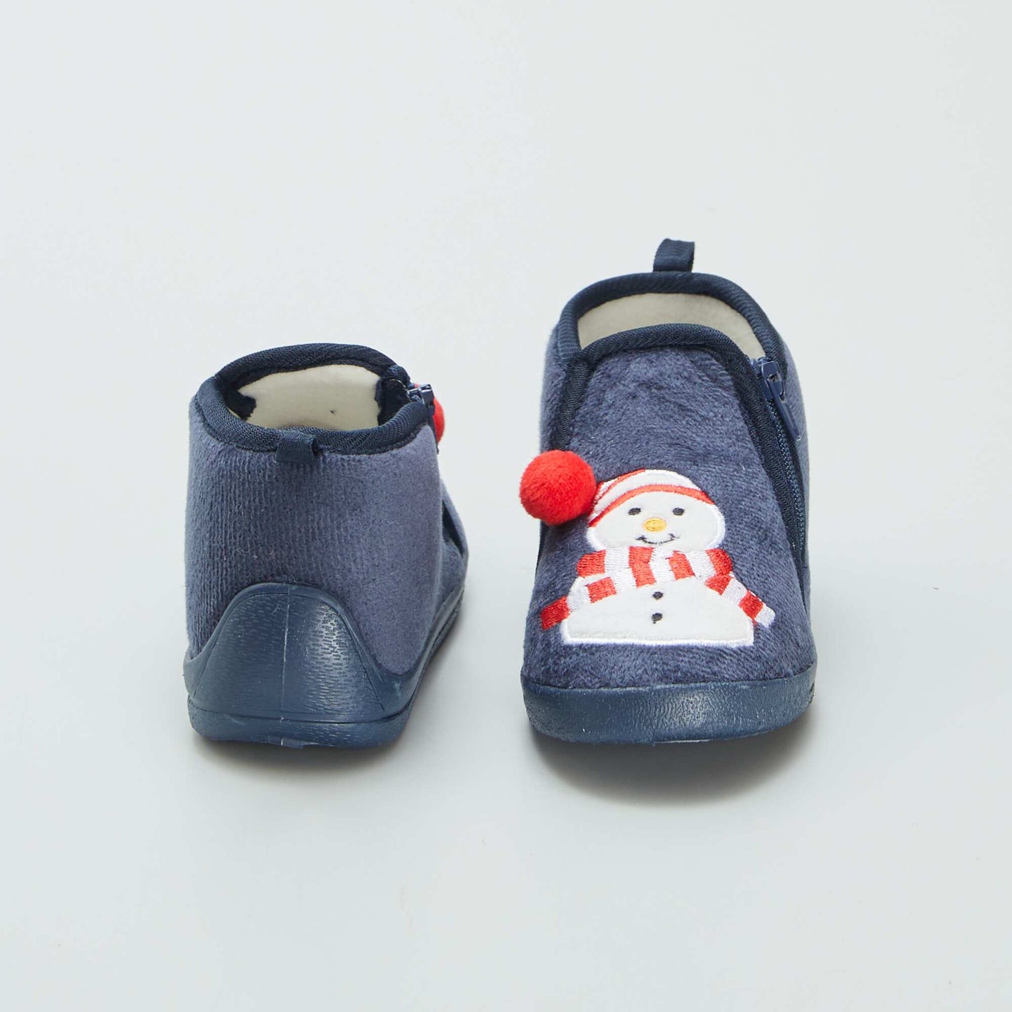 Chaussons bottillons de Noël Bleu