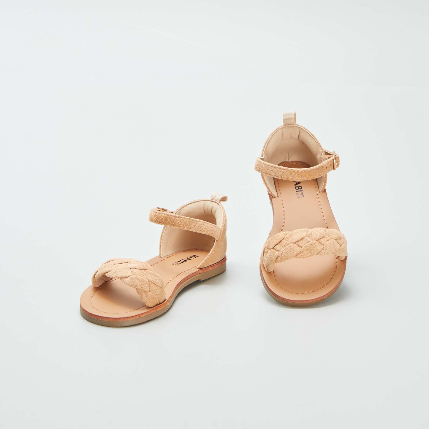 Sandales à bride tressée MARRON