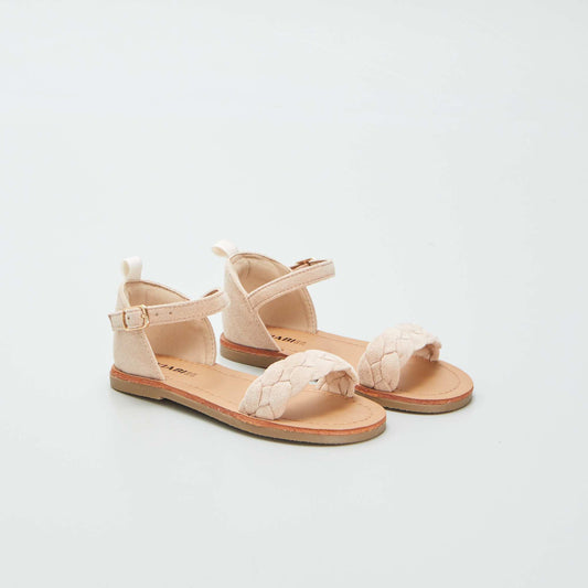 Sandales à bride tressée ROSE