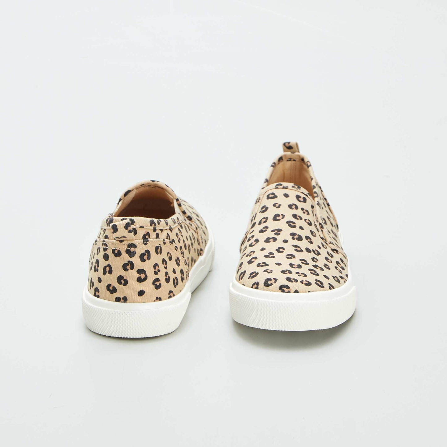 Baskets slip-on à motif BEIGE