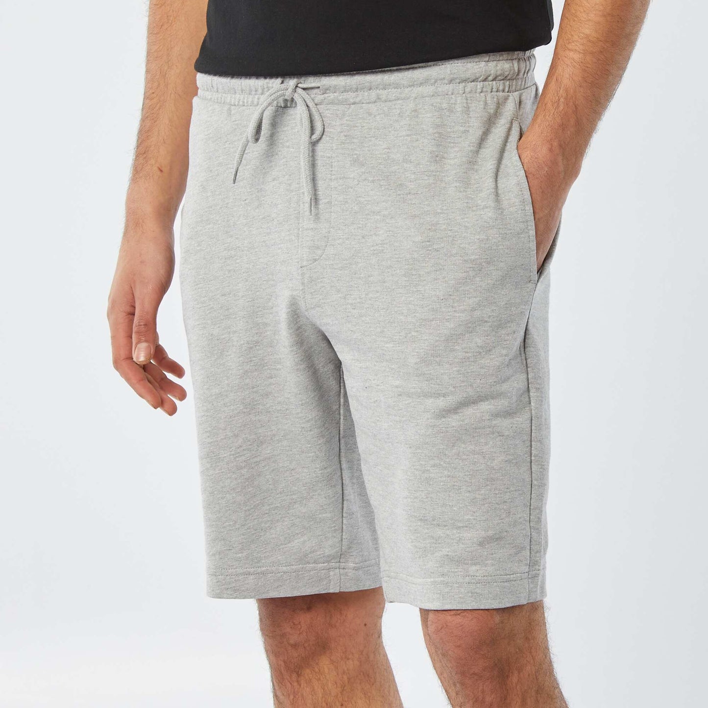 Short de sport style jogger GRIS CHINé