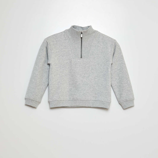 Sweat col camionneur Gris