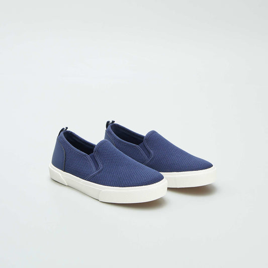 Baskets slip-on en tissu BLEU