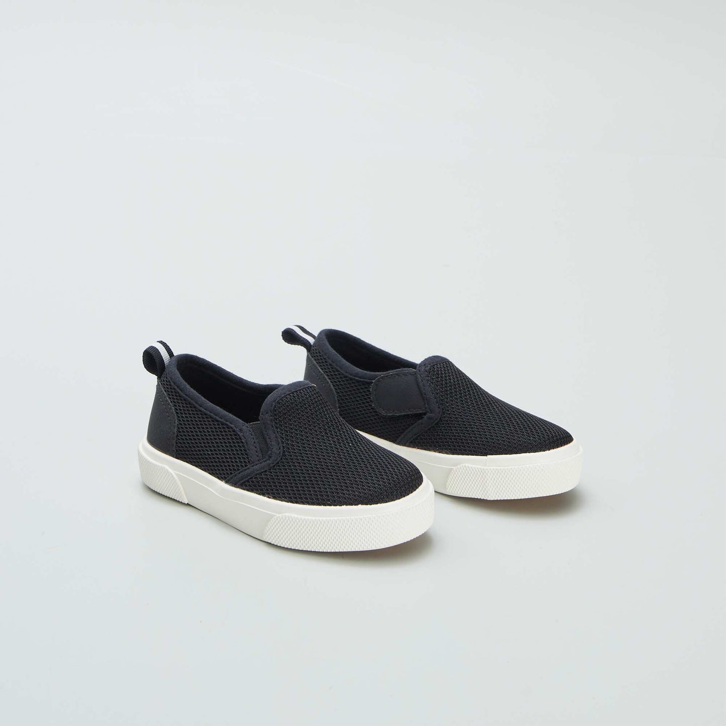 Baskets slip-on en tissu NOIR