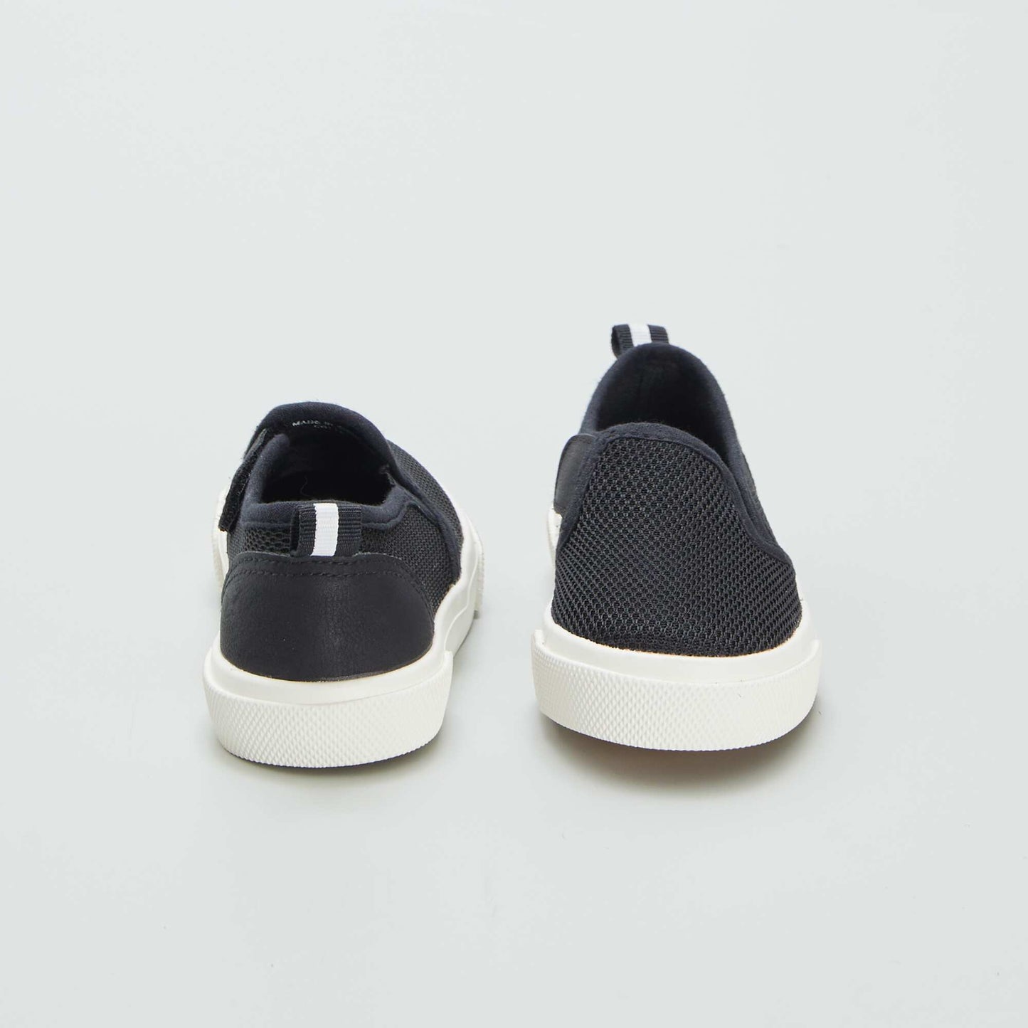 Baskets slip-on en tissu NOIR