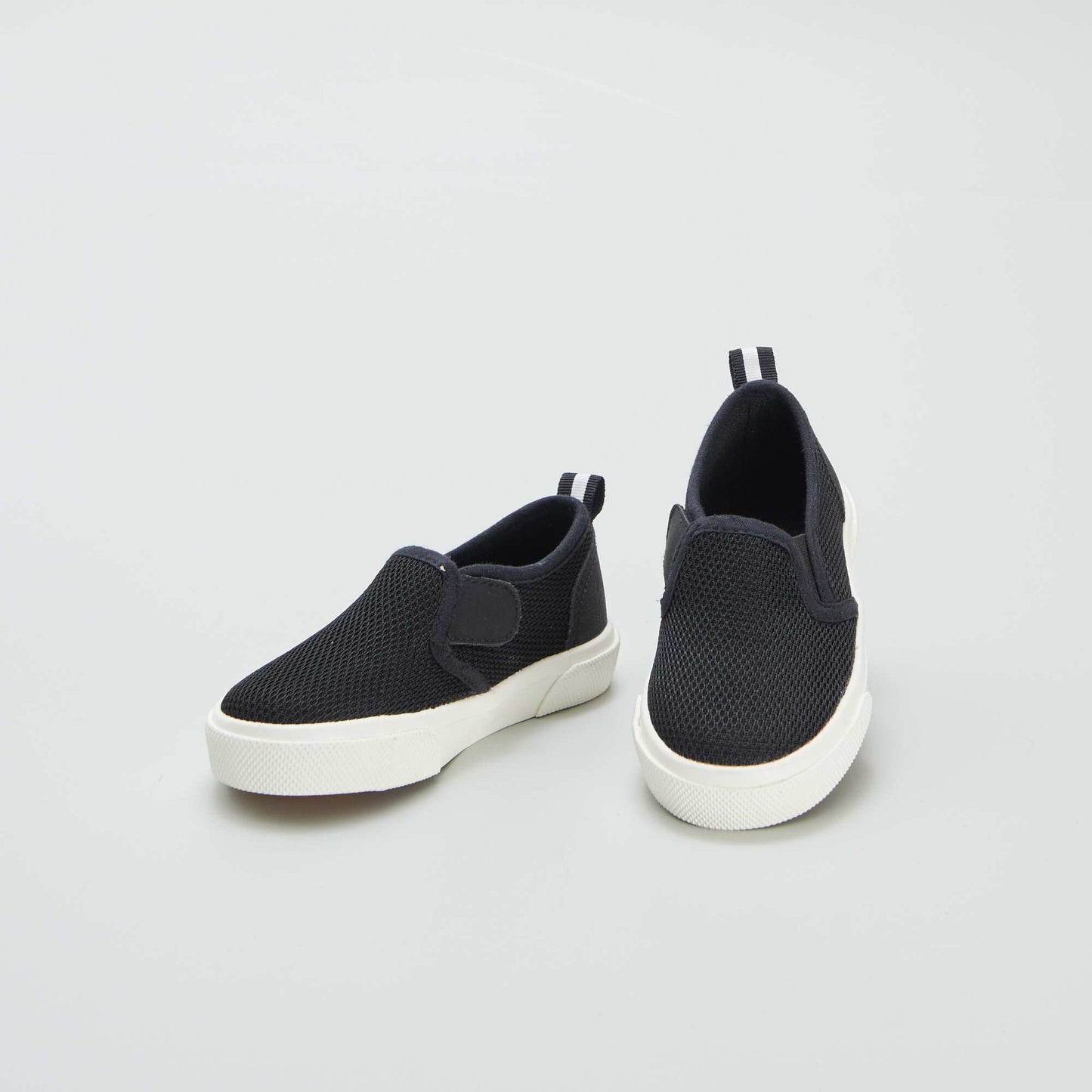 Baskets slip-on en tissu NOIR