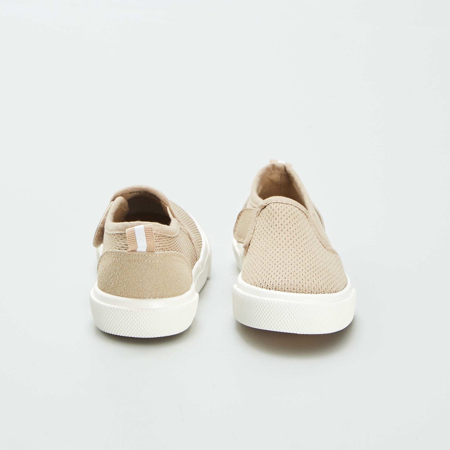 Baskets slip-on en tissu BEIGE