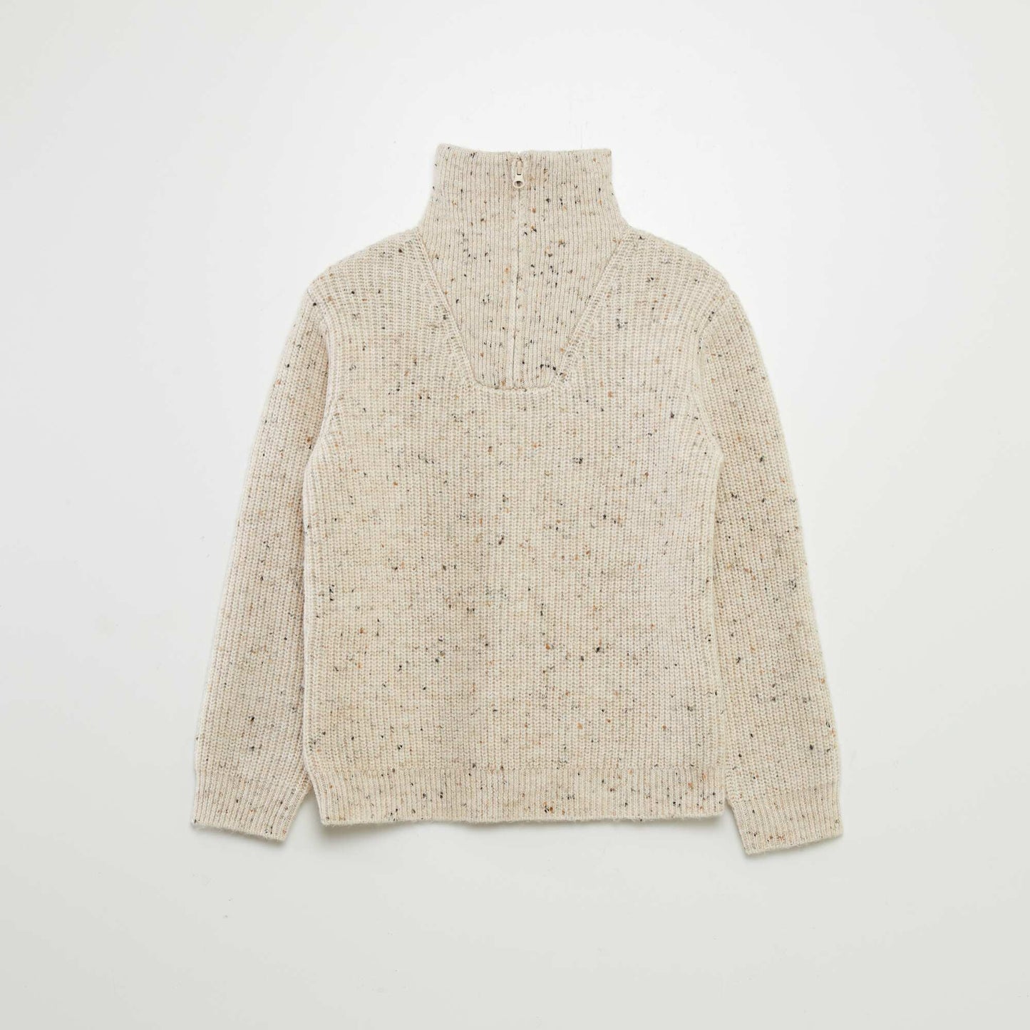 Pull col camionneur Beige