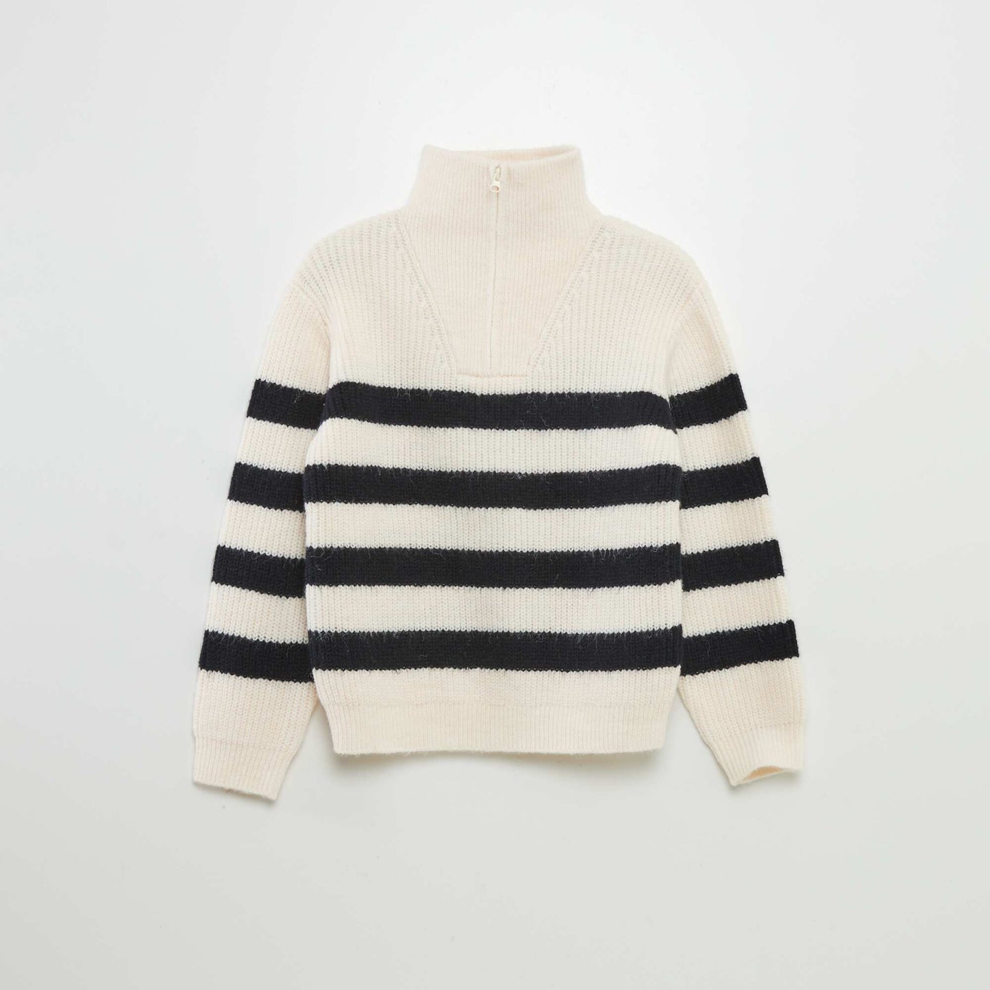 Pull col camionneur Beige