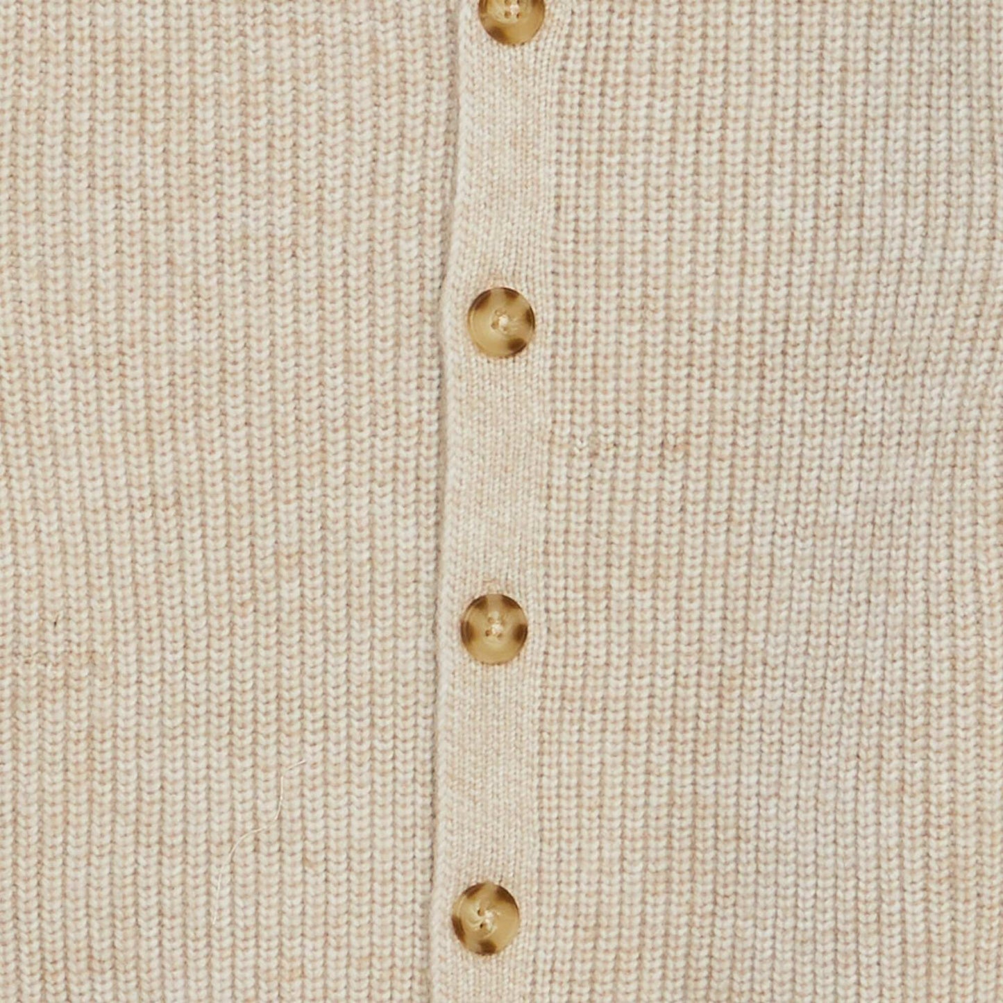 Gilet en maille tricot boutonné Beige