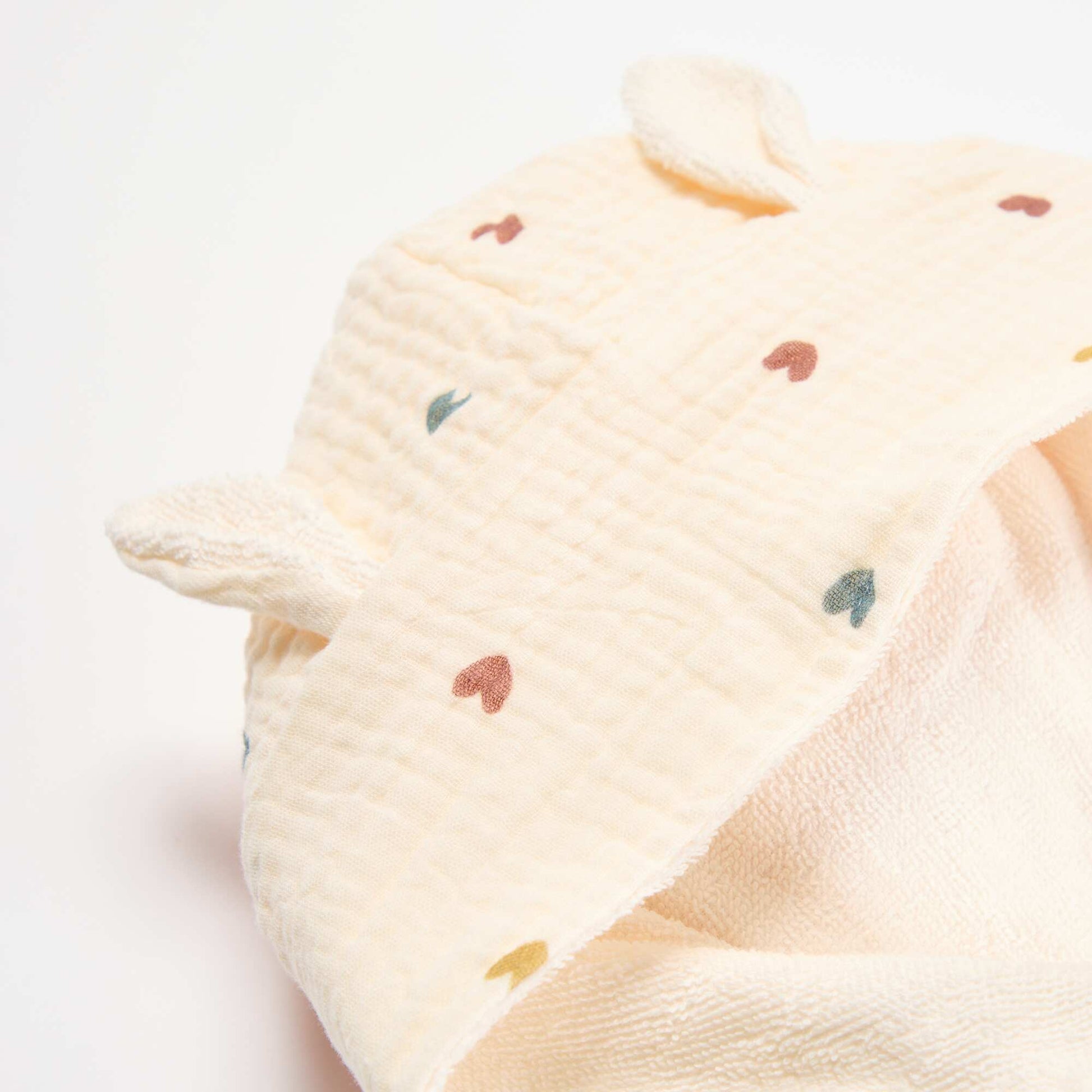 Peignoir en éponge et gaze de coton - Kiabi Home BEIGE