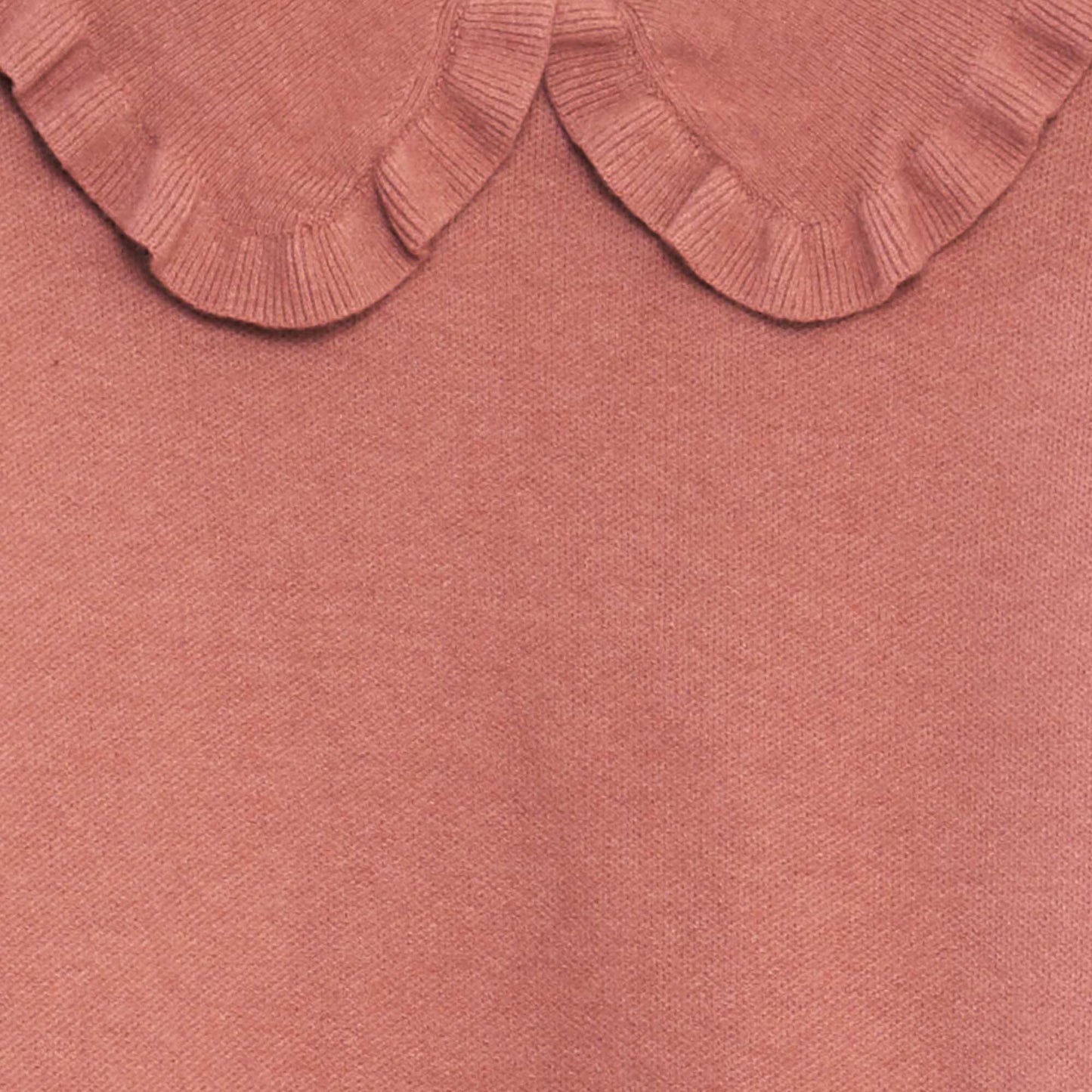 Pull uni à col claudine ROSE