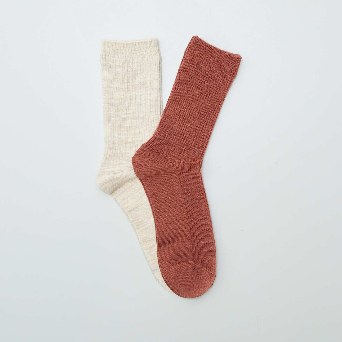 Chaussettes en laine Beige