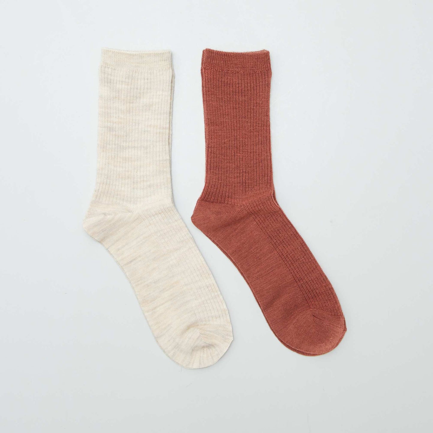 Chaussettes en laine Beige