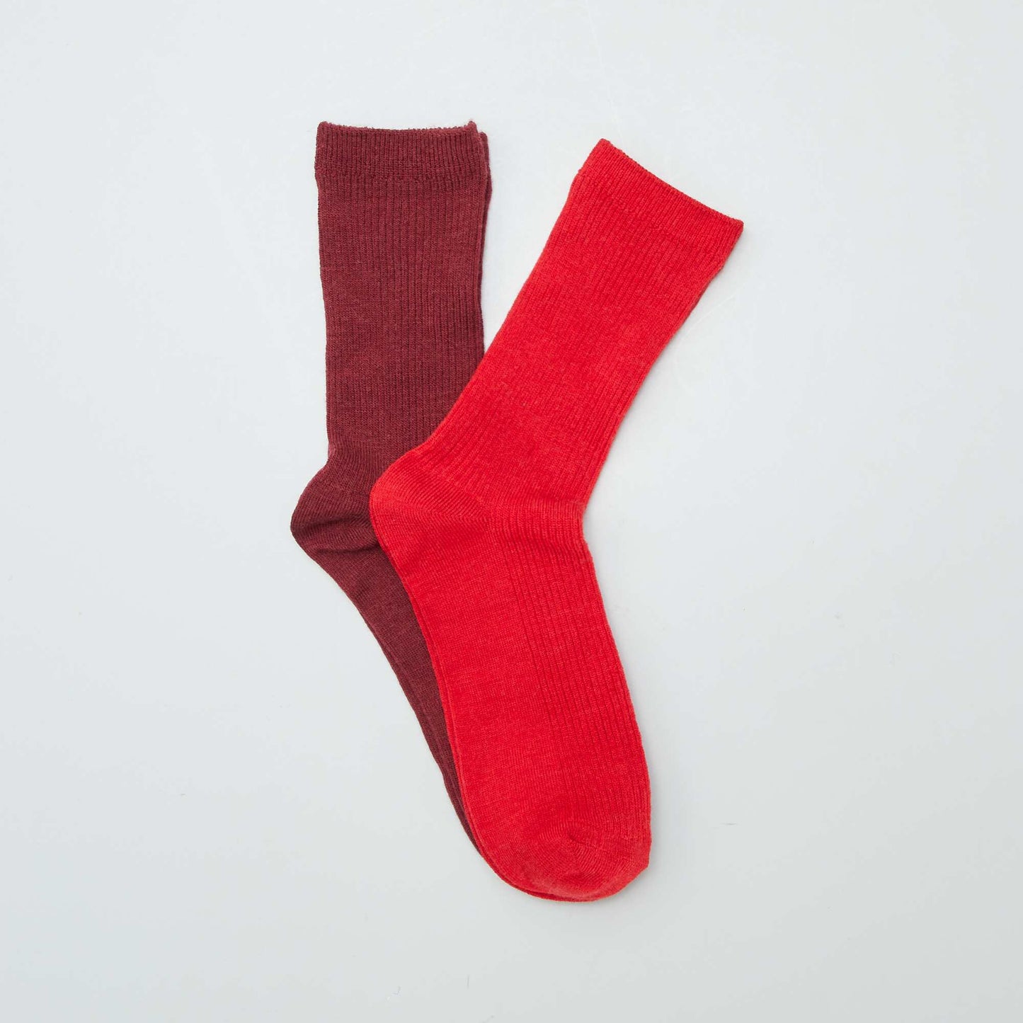 Chaussettes en laine ROUGE