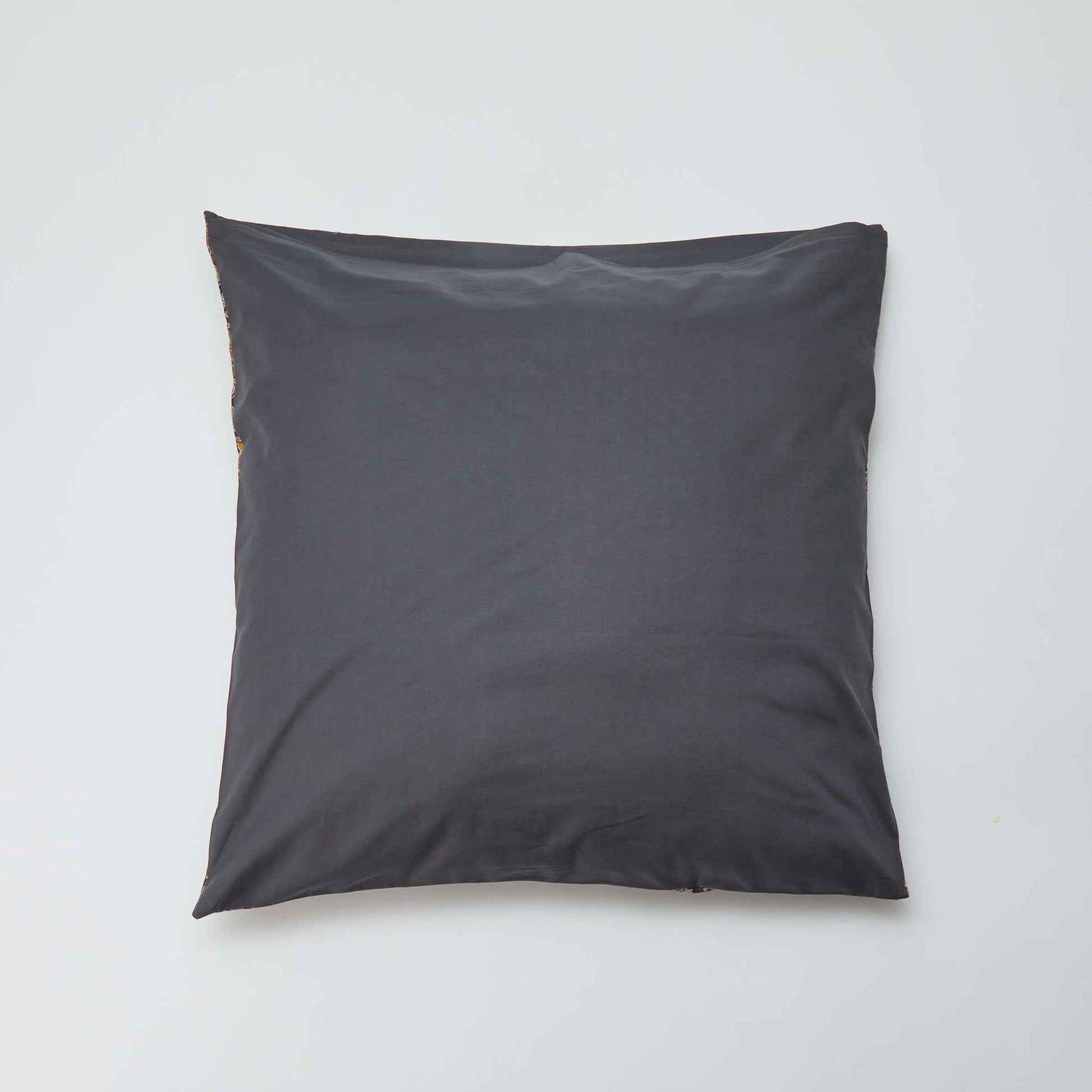 Parure de lit 1 personne 140 x 200cm en coton 57 fils - Kiabi Home GRIS FLEURI