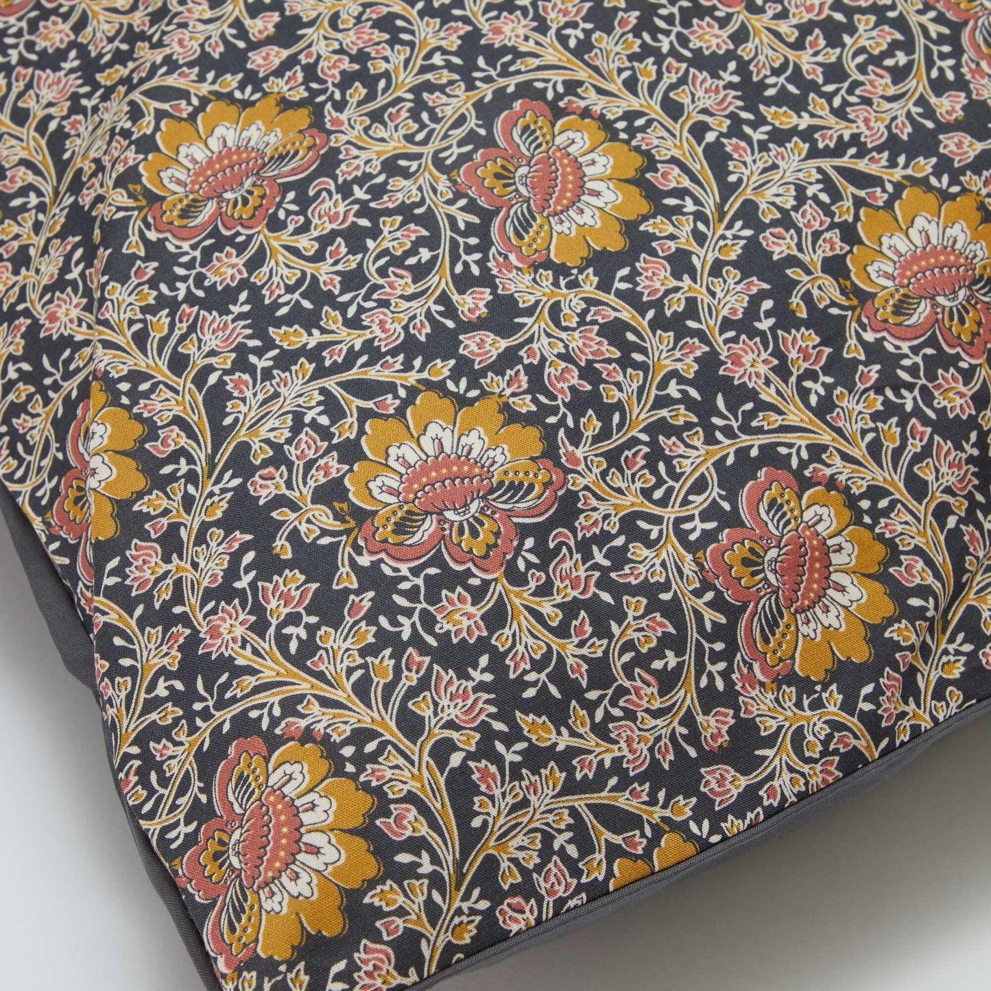 Parure de lit 1 personne 140 x 200cm en coton 57 fils - Kiabi Home GRIS FLEURI
