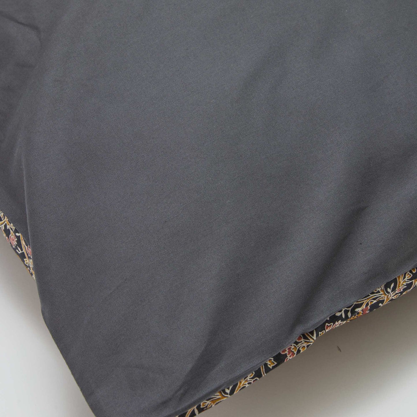 Parure de lit 1 personne 140 x 200cm en coton 57 fils - Kiabi Home GRIS FLEURI