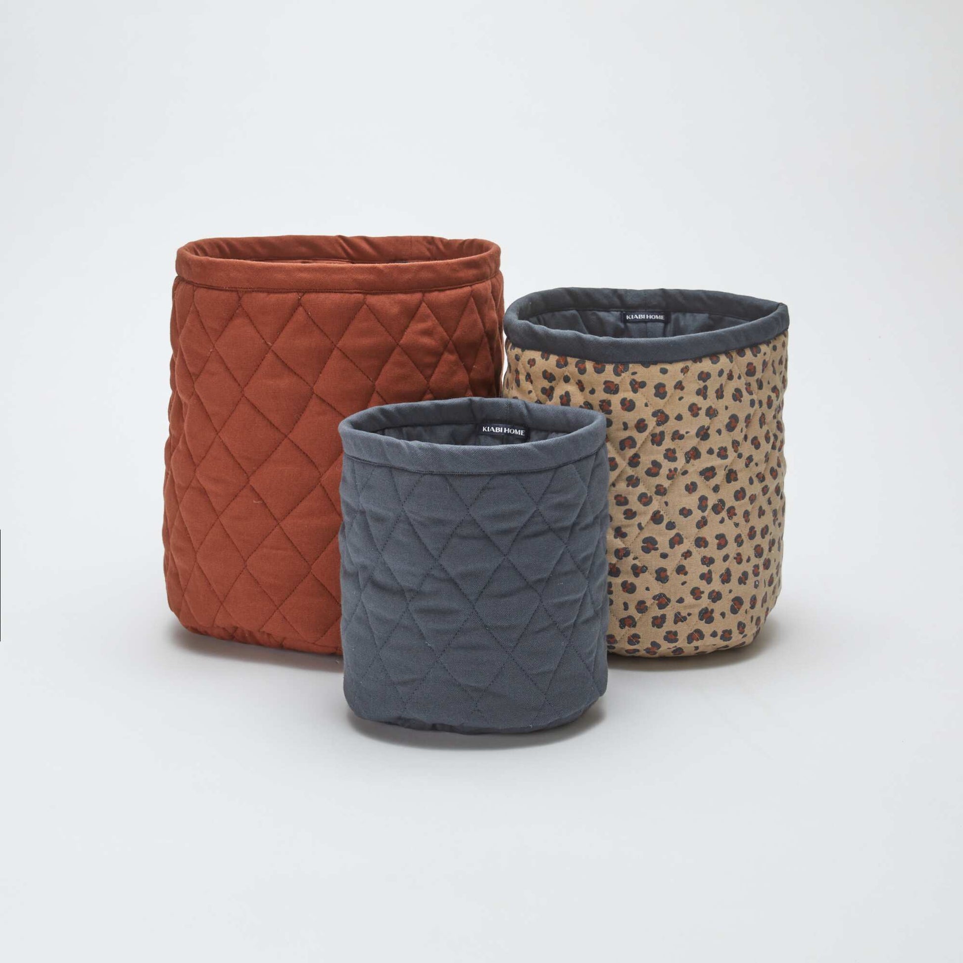 Lot de 3 paniers en tissu - Kiabi Home MARRON