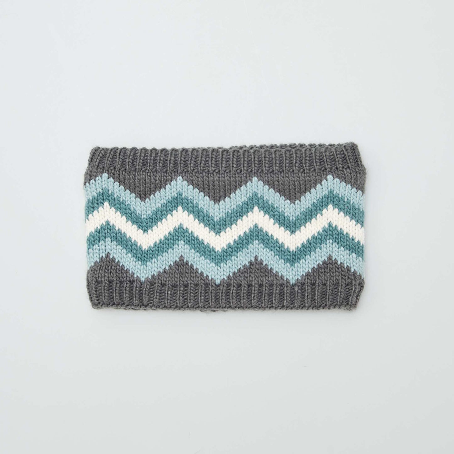 Ensemble bonnet + snood imprimé Bleu