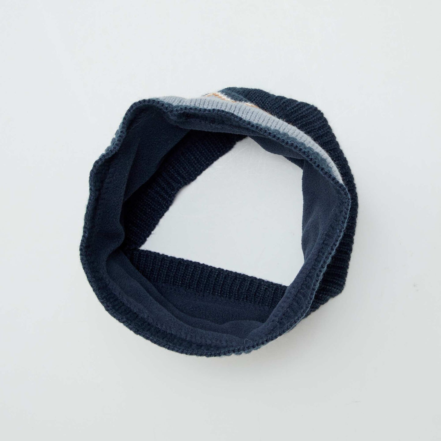 Ensemble bonnet + snood - 2 pièces Gris/marine