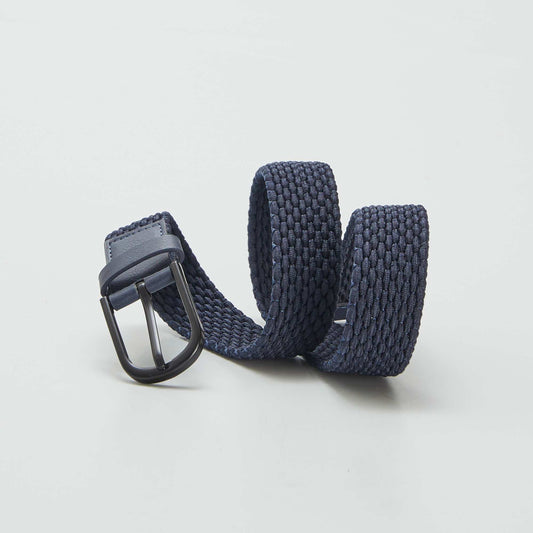 Ceinture tressée Bleu