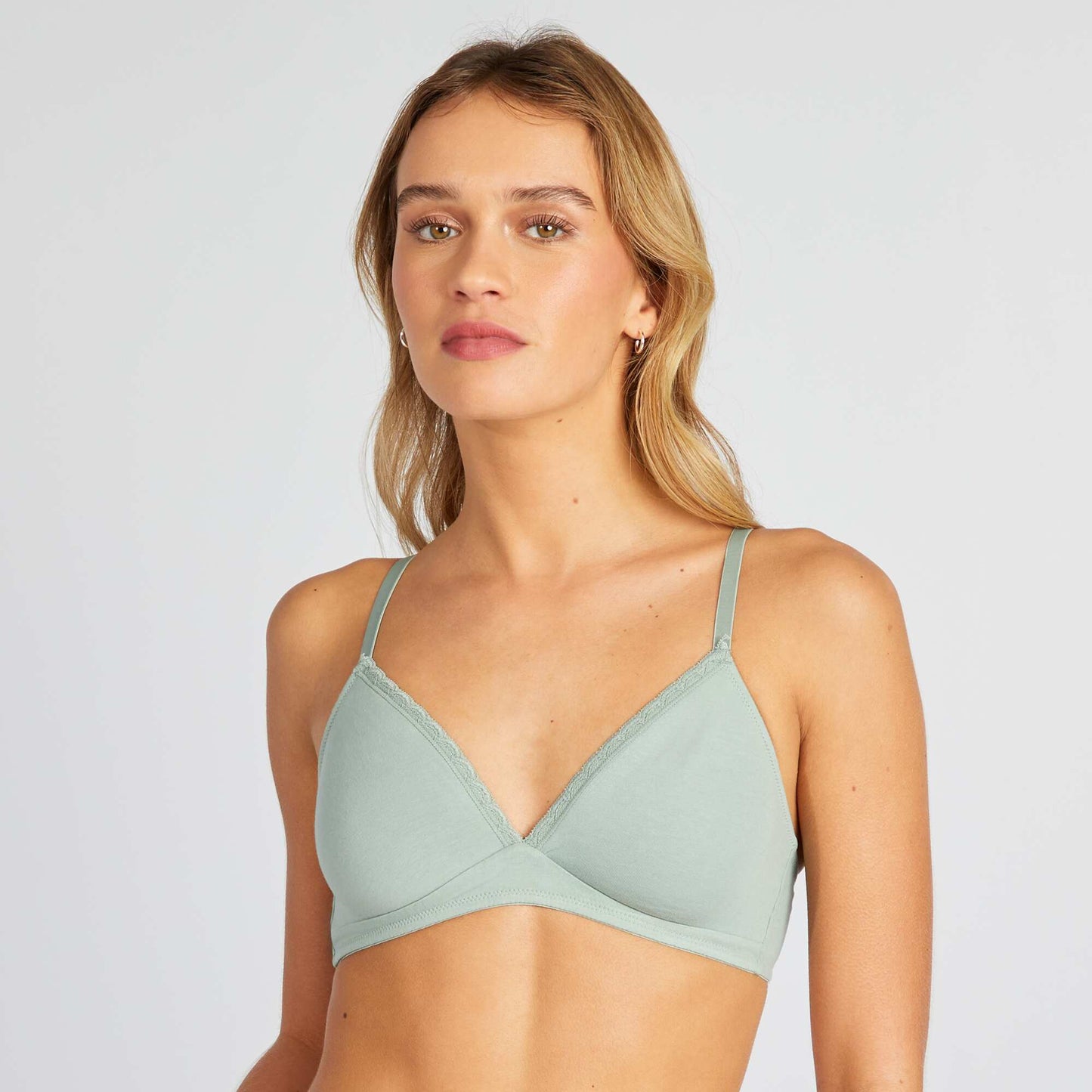 Soutien-gorge triangle non paddé Vert