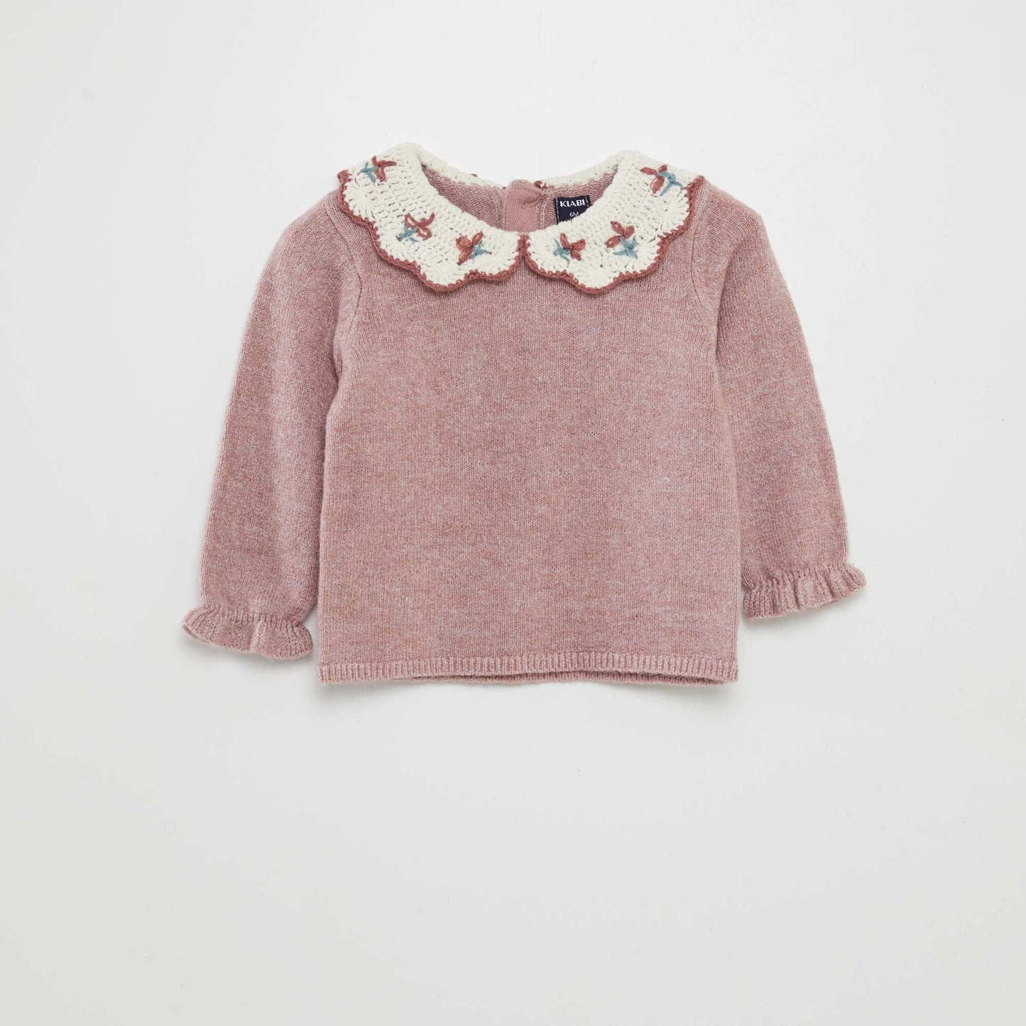 Pull col claudine Rose