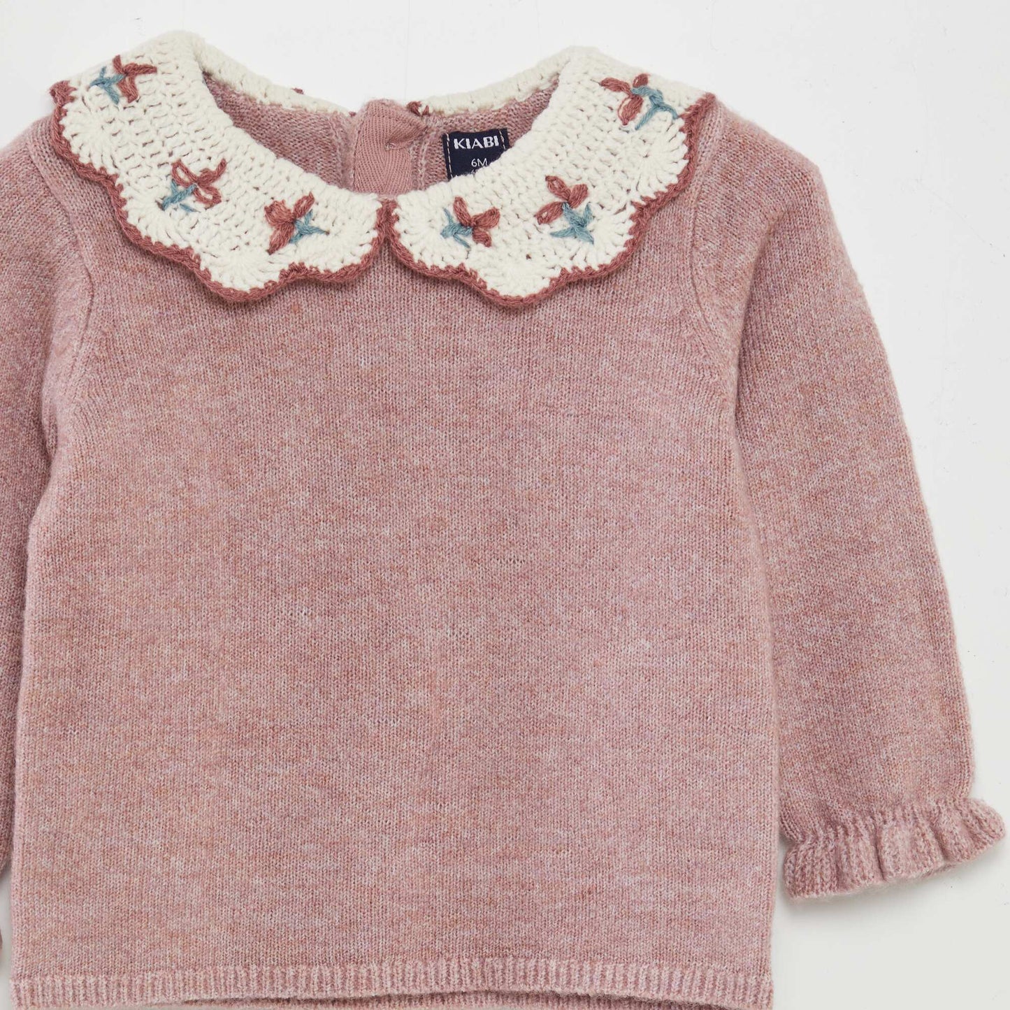 Pull col claudine Rose