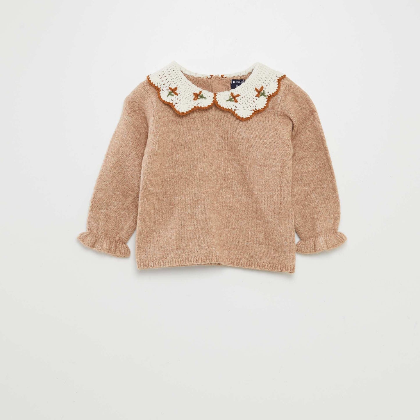 Pull col claudine Marron