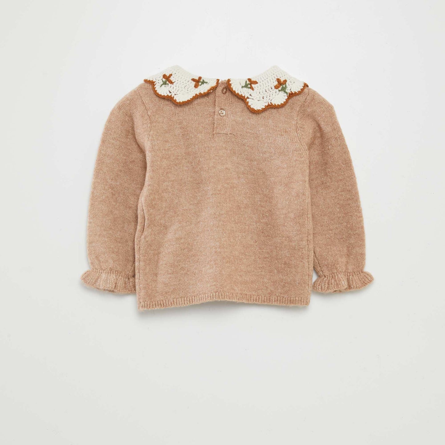 Pull col claudine Marron