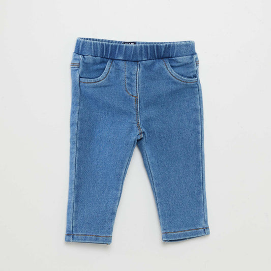 Jegging stretch en jean Bleu