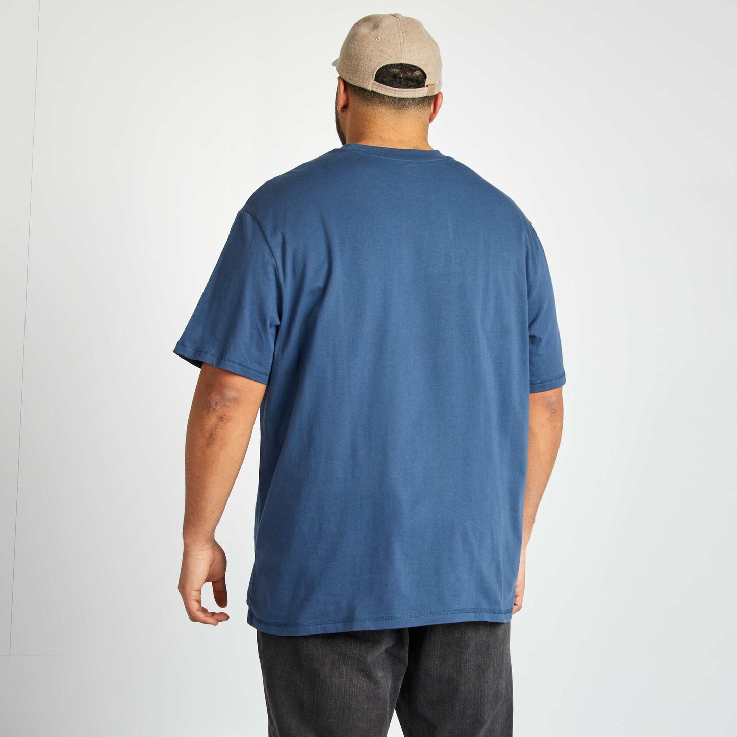 T-shirt manches courtes avec poche poitrine BLEU