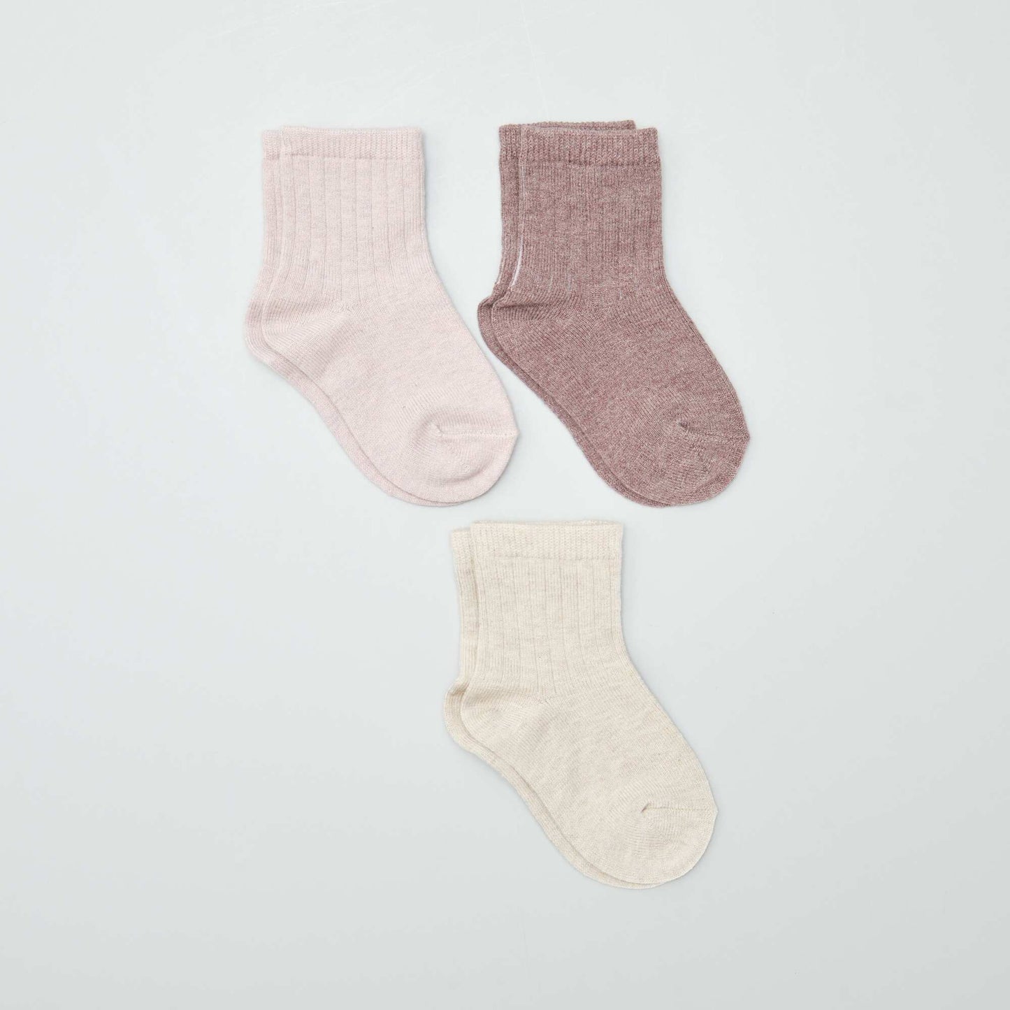 Lot de 3 paires de chaussettes Rose