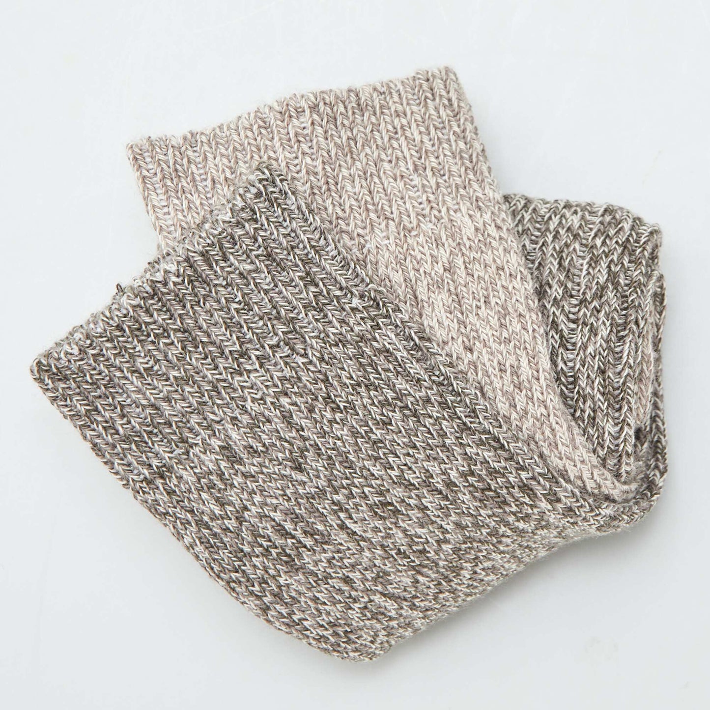 Chaussettes en maille moulinée Gris