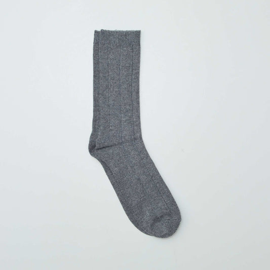 Paire de chaussettes chaude Gris