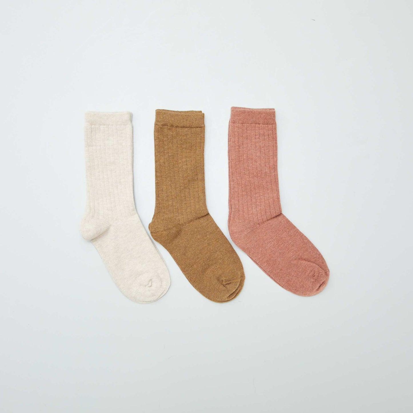 Lot de 3 paires de chaussettes chaudes Marron