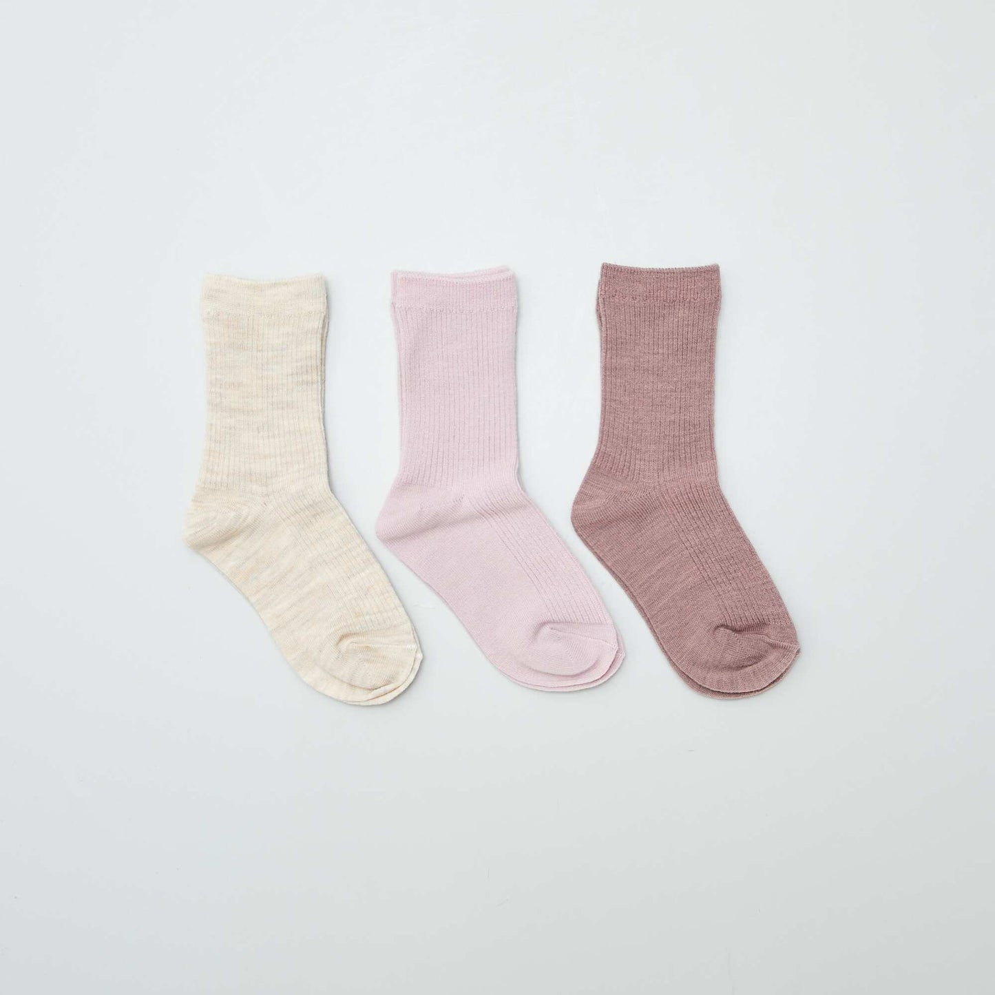 lot de 3 paires de chaussettes chaudes Beige