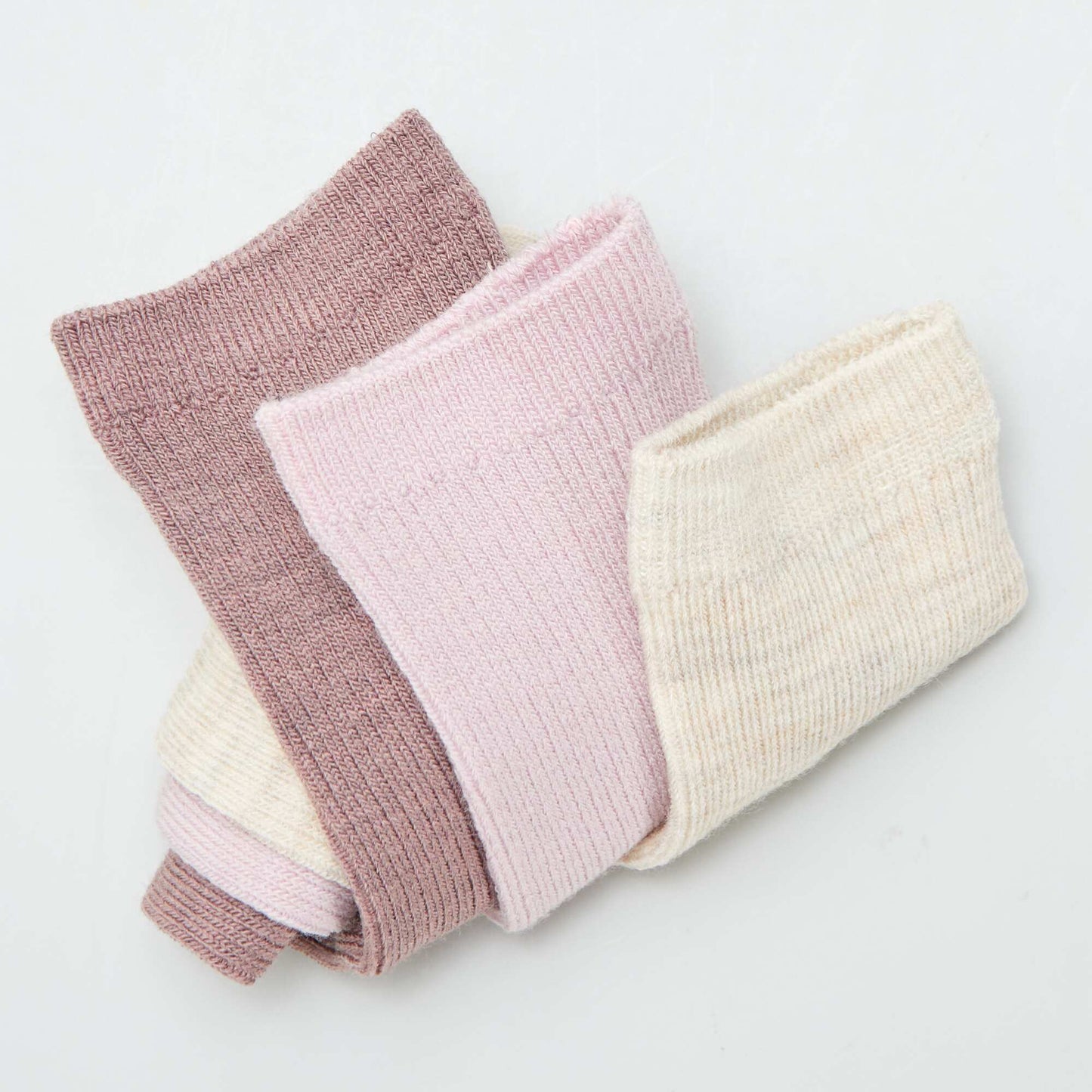 lot de 3 paires de chaussettes chaudes Beige