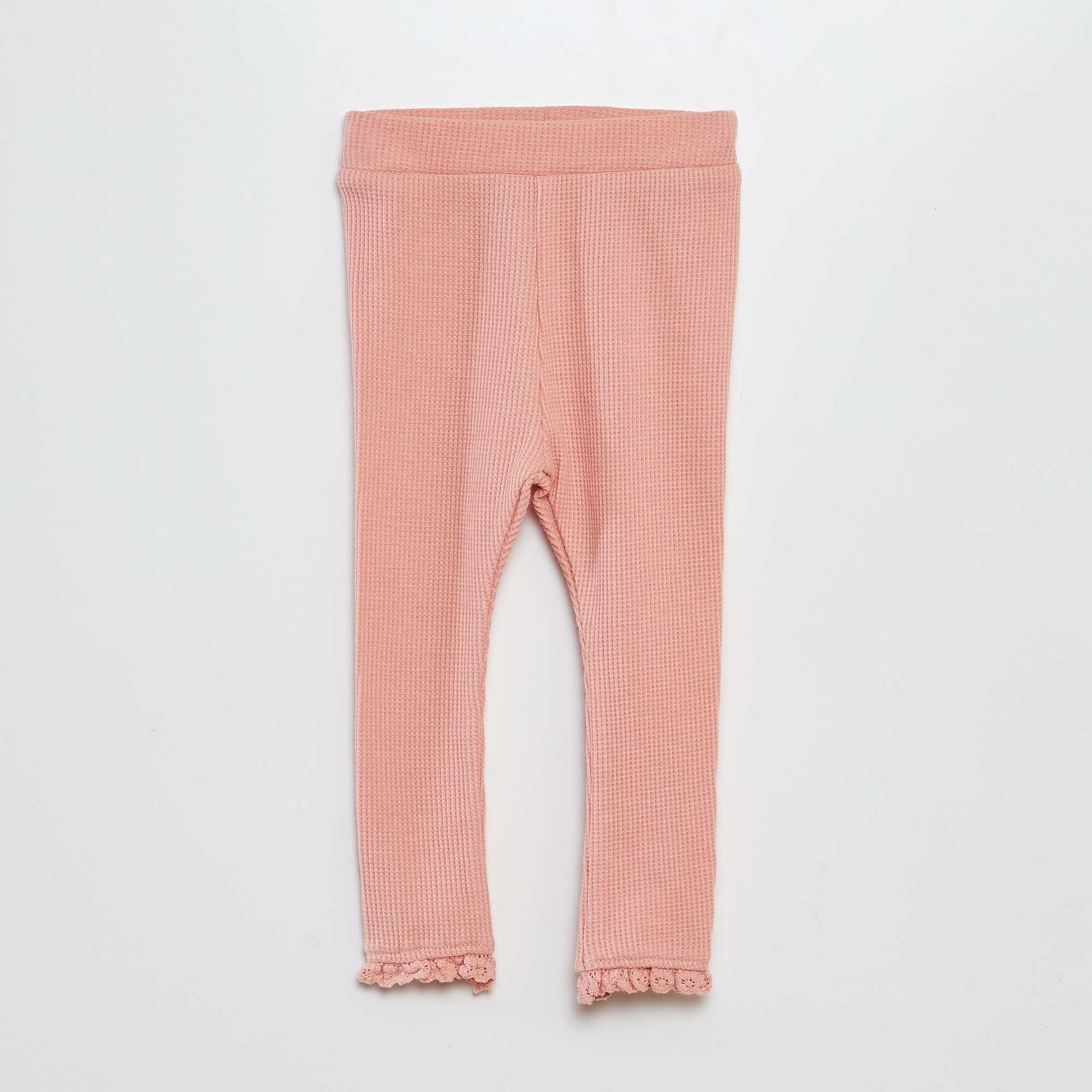 Ensemble sweat + legging gaufré - 2 pièces Rose