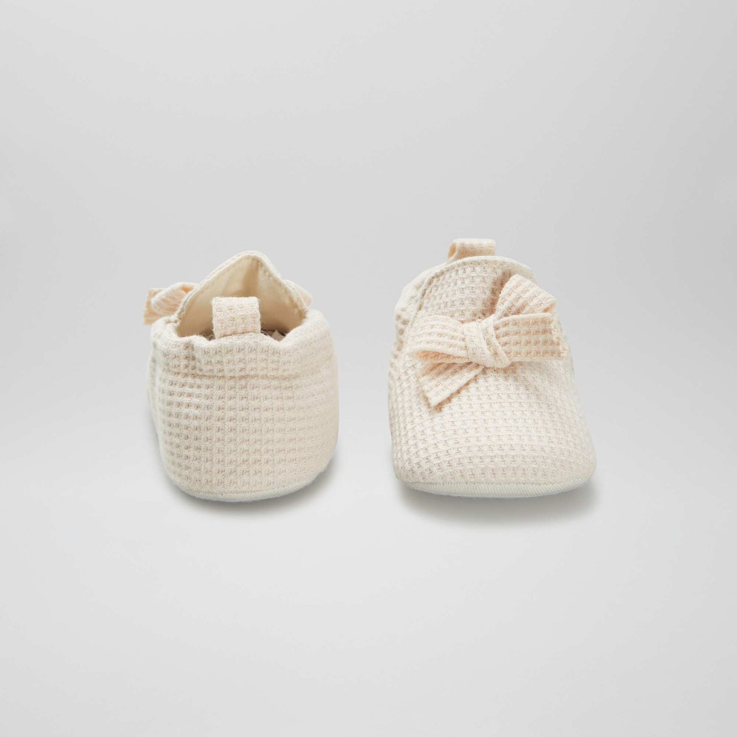 Chaussons en nid d'abeilles Beige