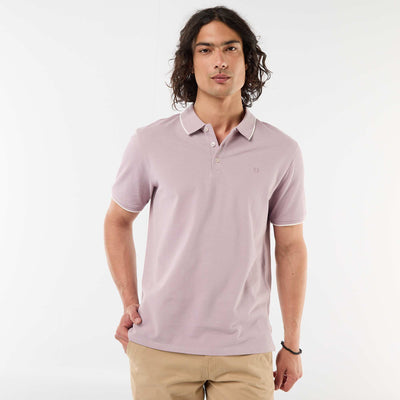 Polo en piqué  de coton VIOLET