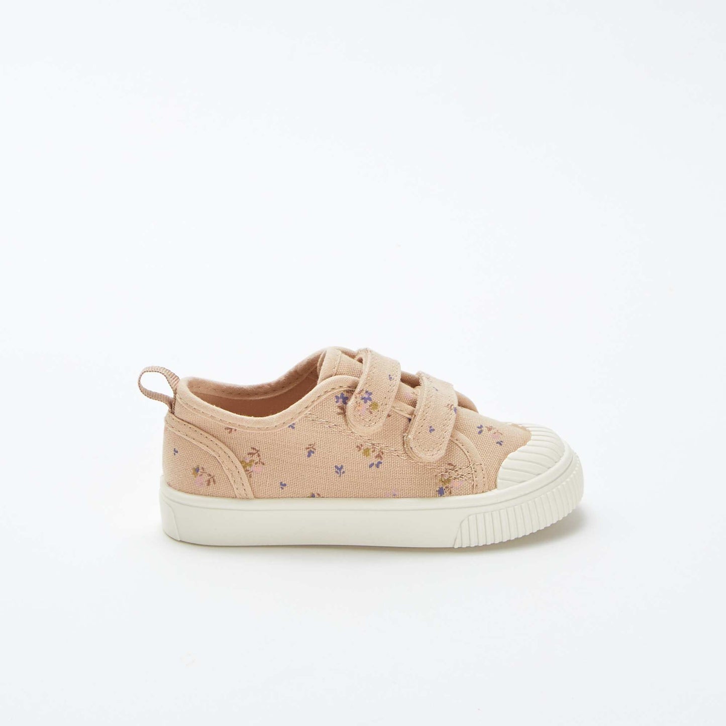 Baskets à scratchs en tissu BEIGE