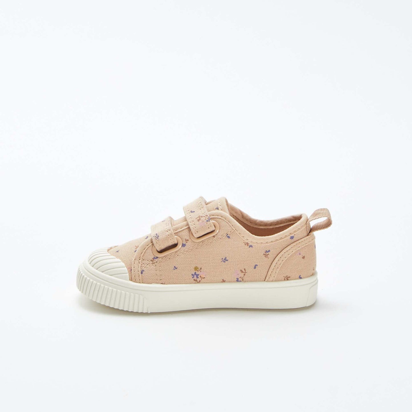 Baskets à scratchs en tissu BEIGE