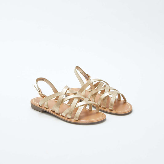 Sandales multi-brides JAUNE
