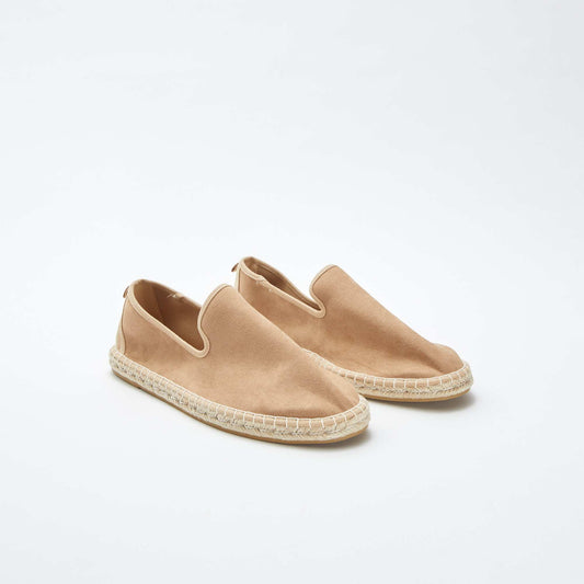 Espadrilles en suédine MARRON